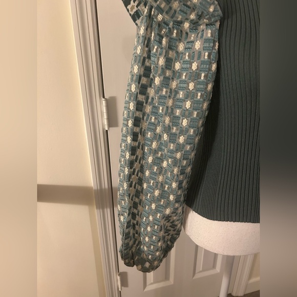 Anthropologie Flat White Mixed Media Pullover - Picture 11 of 12